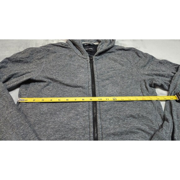 Wings + Horns Men's Small Gray Full Zip Hoodie Jacket - Picture 6 of 6